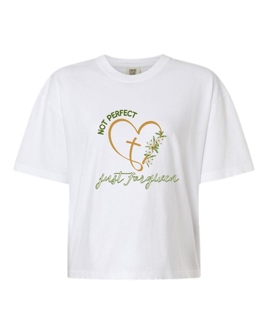 Not Perfect Just Forgiven - Comfort Colors - Boxy T - Assorted Colors