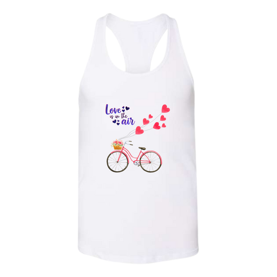 Love is in the Air - Bella+Canvas - Women's Jersey Racerback Tank