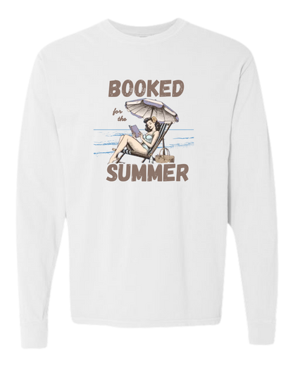 Booked for the Summer - Comfort Colors - Heavyweight Long Sleeve Tee - Neutral Colors