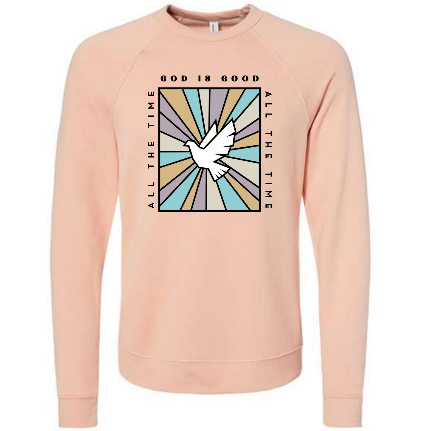 God Is Good - Sponge Fleece Raglan Sweatshirt - Assorted Colors