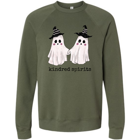 Kindred Spirits - Sponge Fleece Raglan Sweatshirt - Greens, Neutrals