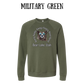 CP - Bear Lake Utah - Sponge Fleece Raglan Sweatshirt - Greens, Neutrals