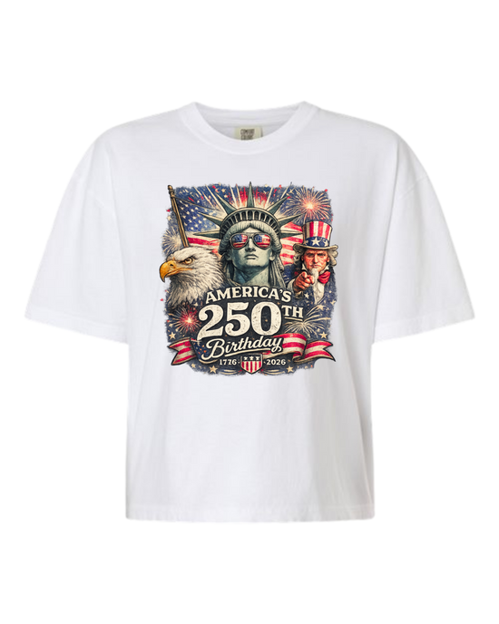 America's 250th Birthday - Comfort Colors - Boxy T - Assorted Colors