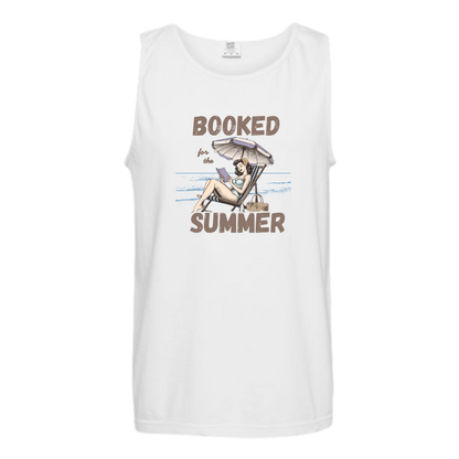 Booked for the Summer - Comfort Colors - Unisex Tank - Neutral Colors & Blues