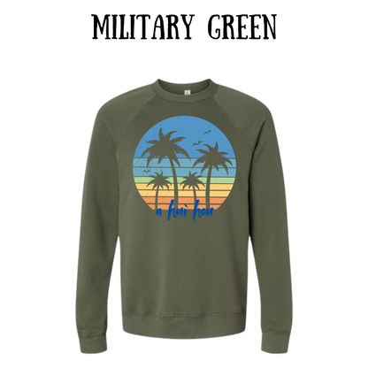 VP - A Hui Hou  - Sponge Fleece Raglan Sweatshirt - Greens, Neutrals