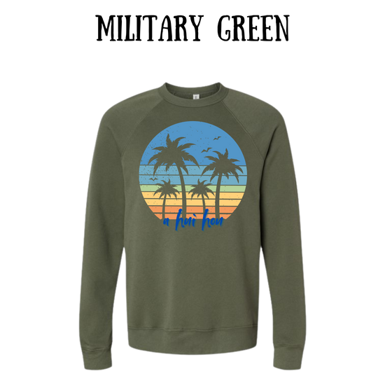 VP - A Hui Hou  - Sponge Fleece Raglan Sweatshirt - Greens, Neutrals