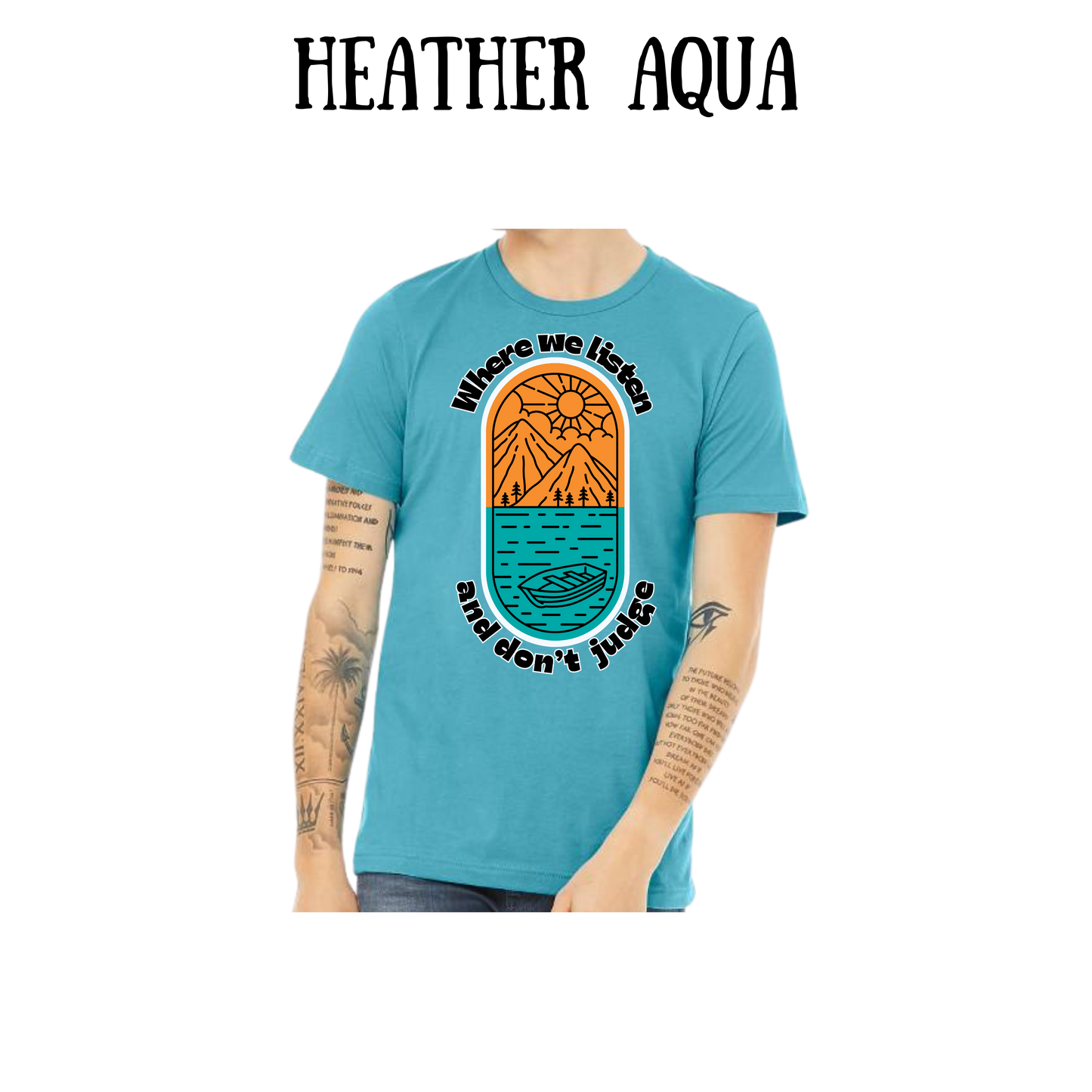 CP - Where We Listen and Don't Judge - Unisex Tee - Blues