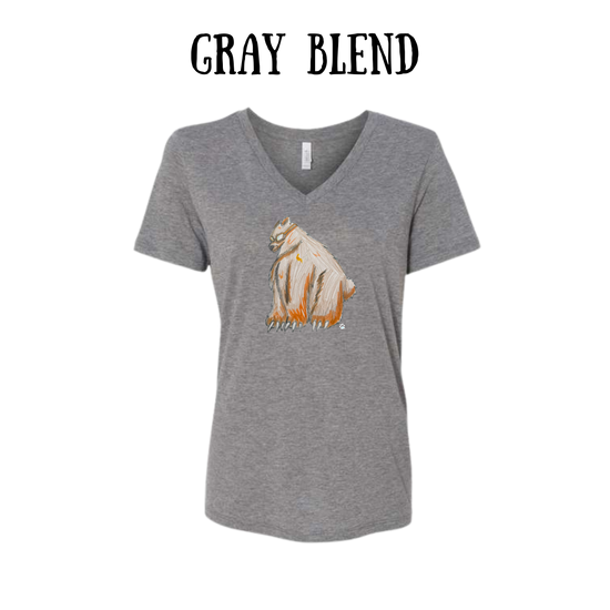 AC - Muscle Bear - Women's V-Neck - Assorted Colors