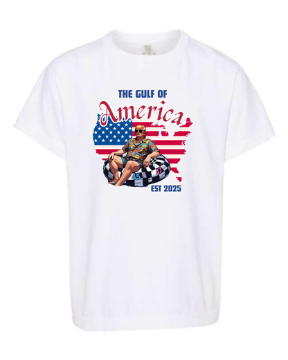 The Gulf of America - Comfort Colors - Heavyweight Youth Tee - Neutral Colors & Blues