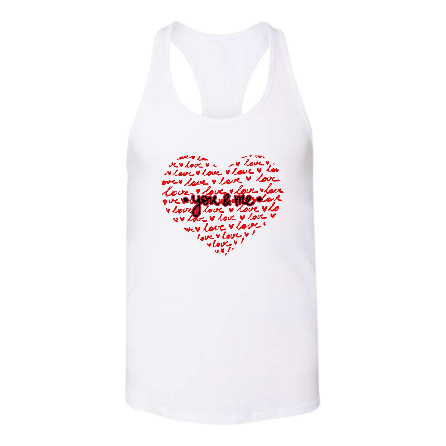 You & Me - Bella+Canvas - Women's Jersey Racerback Tank