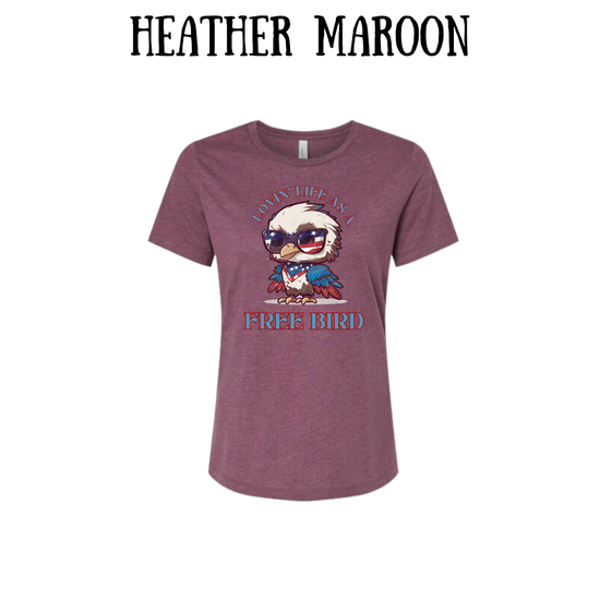 PP - Lovin' Life As A Free Bird - Women's Relaxed Fit Tee - Assorted Colors