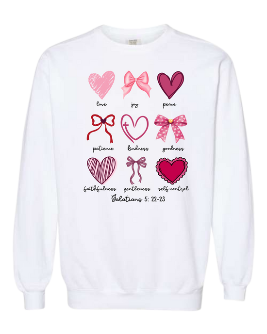 Galatians 5 - Valentines - Comfort Colors - Sweatshirt - Assorted Colors