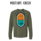 CP - Where We Listen and Don't Judge - Sponge Fleece Raglan Sweatshirt - Greens, Neutrals