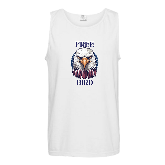 Free Bird - Comfort Colors - Unisex Tank - Neutral Colors & Blues