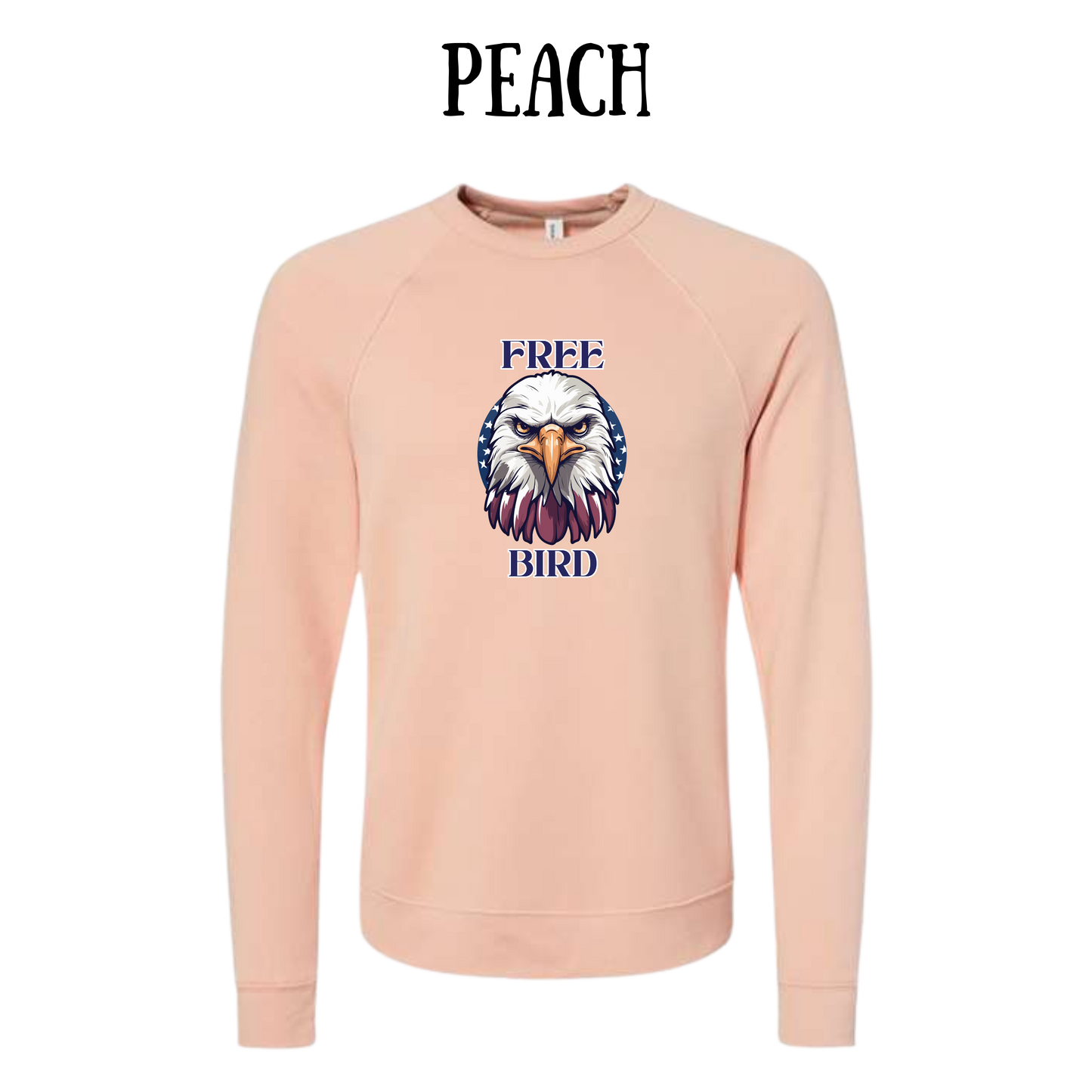 PP - Free Bird - Sponge Fleece Raglan Sweatshirt - Assorted Colors