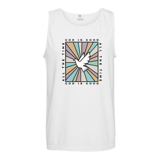 God Is Good - Comfort Colors - Unisex Tank - Neutral Colors & Blues