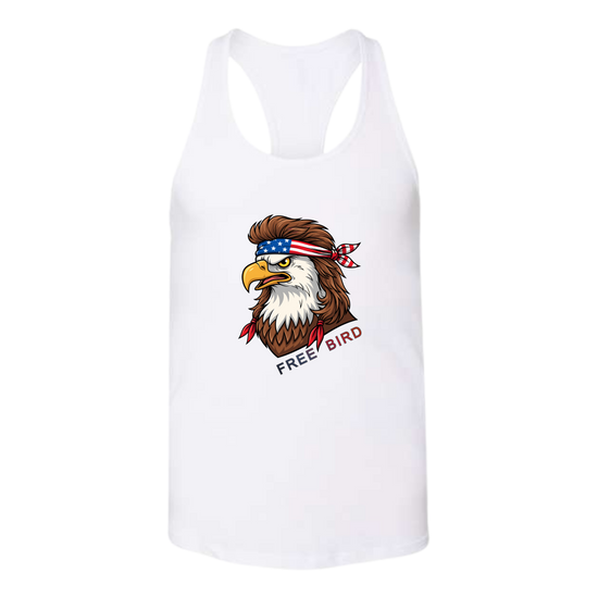 Rockin Free Bird - Bella+Canvas - Women's Jersey Racerback Tank