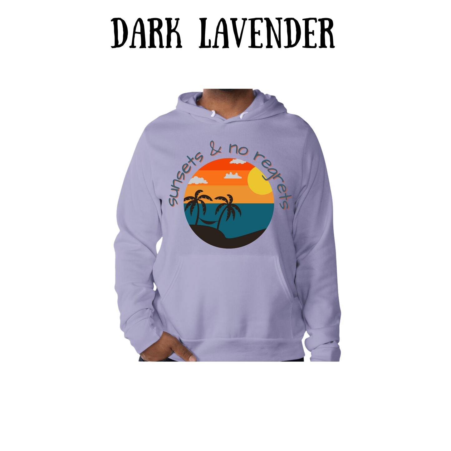 VP - Sunsets & No Regrets - Sponge Fleece Hoodie - Blues, Purples