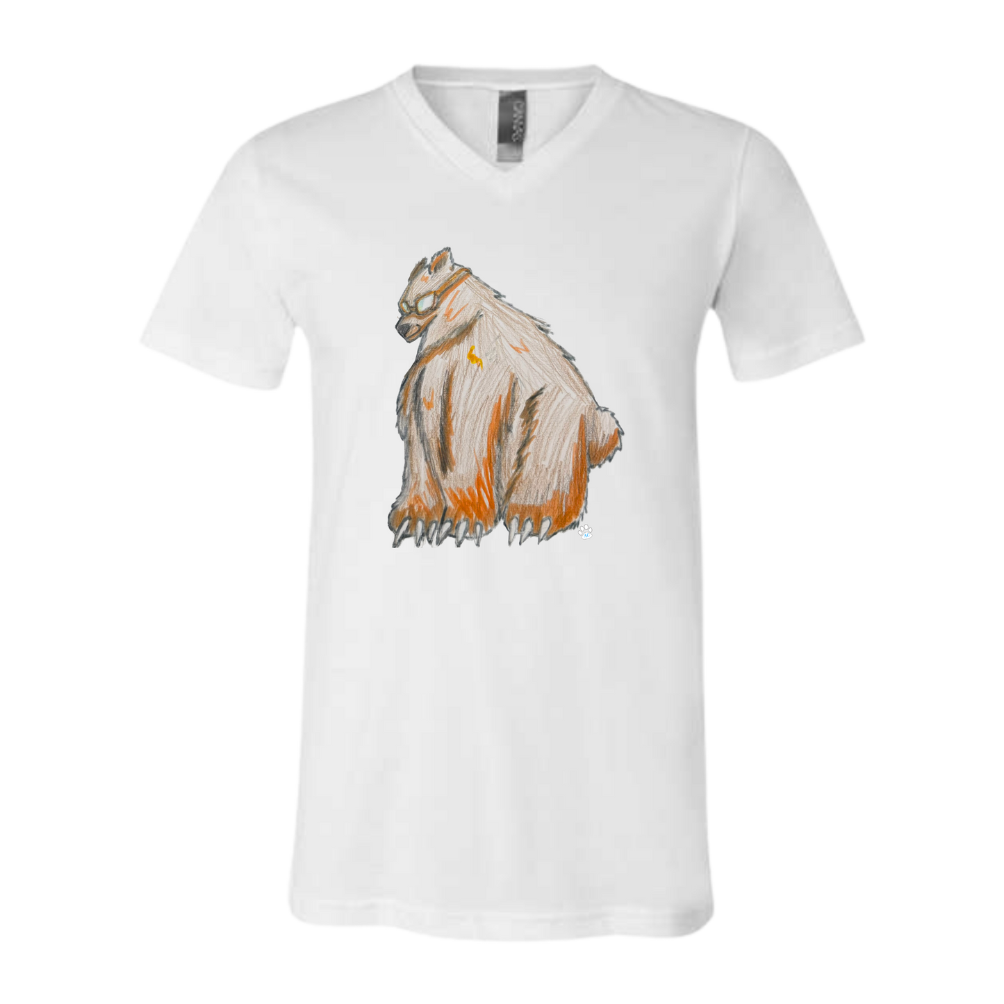 Muscle Bear - Bella+Canvas - Unisex V-Neck - Neutral Colors