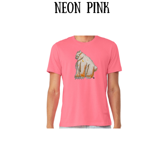 AC - Muscle Bear - Unisex Tee - Pinks, Purples, Neutrals