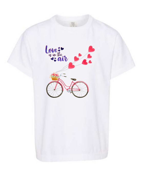 Love is in The Air - Comfort Colors - Heavyweight Youth Tee - Neutral Colors & Blues