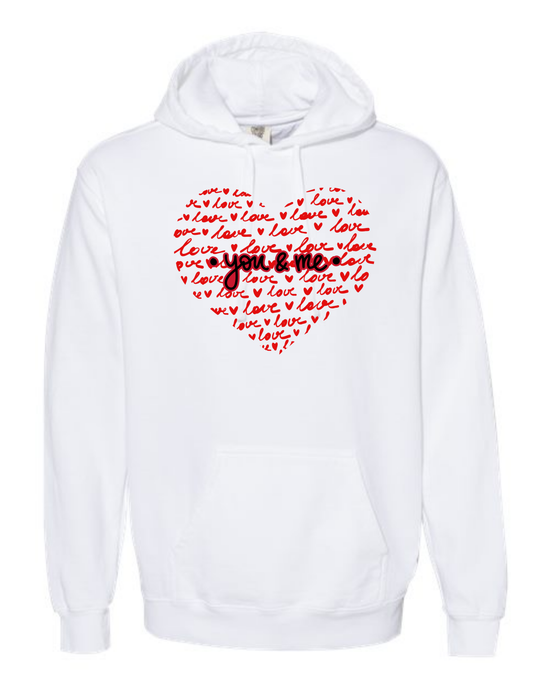 You & Me - Comfort Colors - Hooded Sweatshirt - Assorted Colors