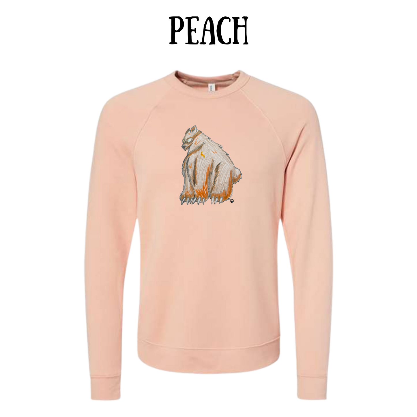 AC - Muscle Bear - Sponge Fleece Raglan Sweatshirt - Assorted Colors