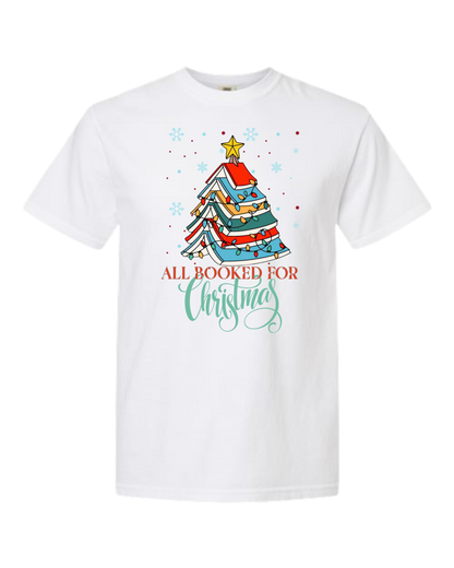 All Booked For Christmas- Comfort Colors - Heavyweight Unisex Tee - Neutrals