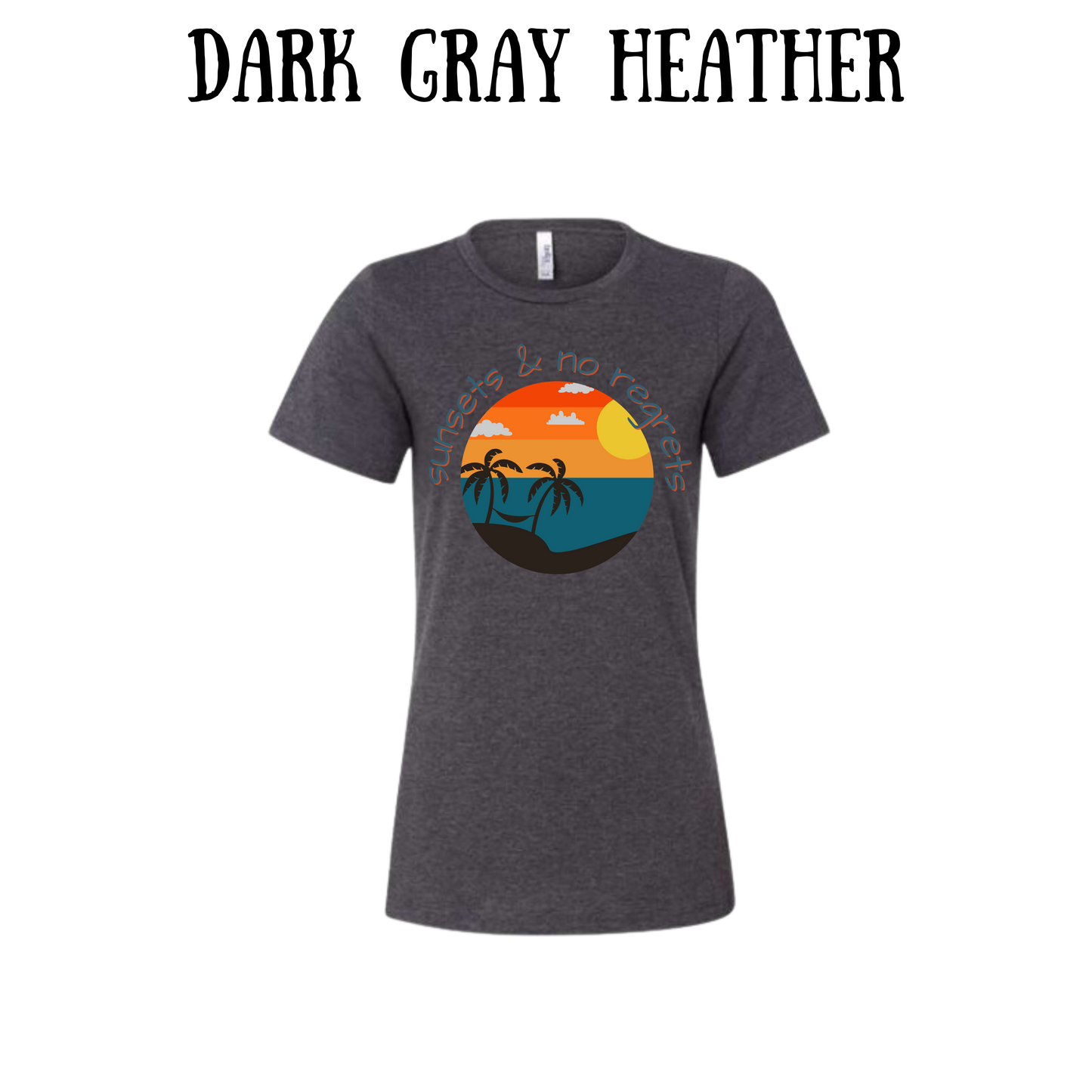 VP - Sunsets & No Regrets - Women's Relaxed Fit Tee - Neutrals