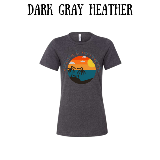 VP - Sunsets & No Regrets - Women's Relaxed Fit Tee - Neutrals