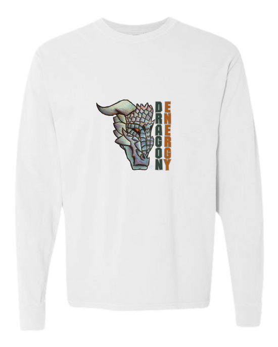 Dragon Energy - Comfort Colors - Heavyweight Long Sleeve Tee - Neutral Colors