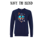 BP - Alpha - Sponge Fleece Raglan Sweatshirt - Blues, Purples