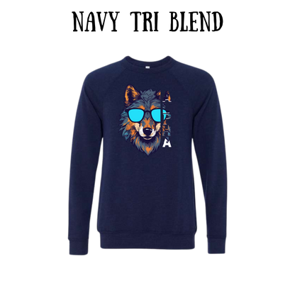 BP - Alpha - Sponge Fleece Raglan Sweatshirt - Blues, Purples