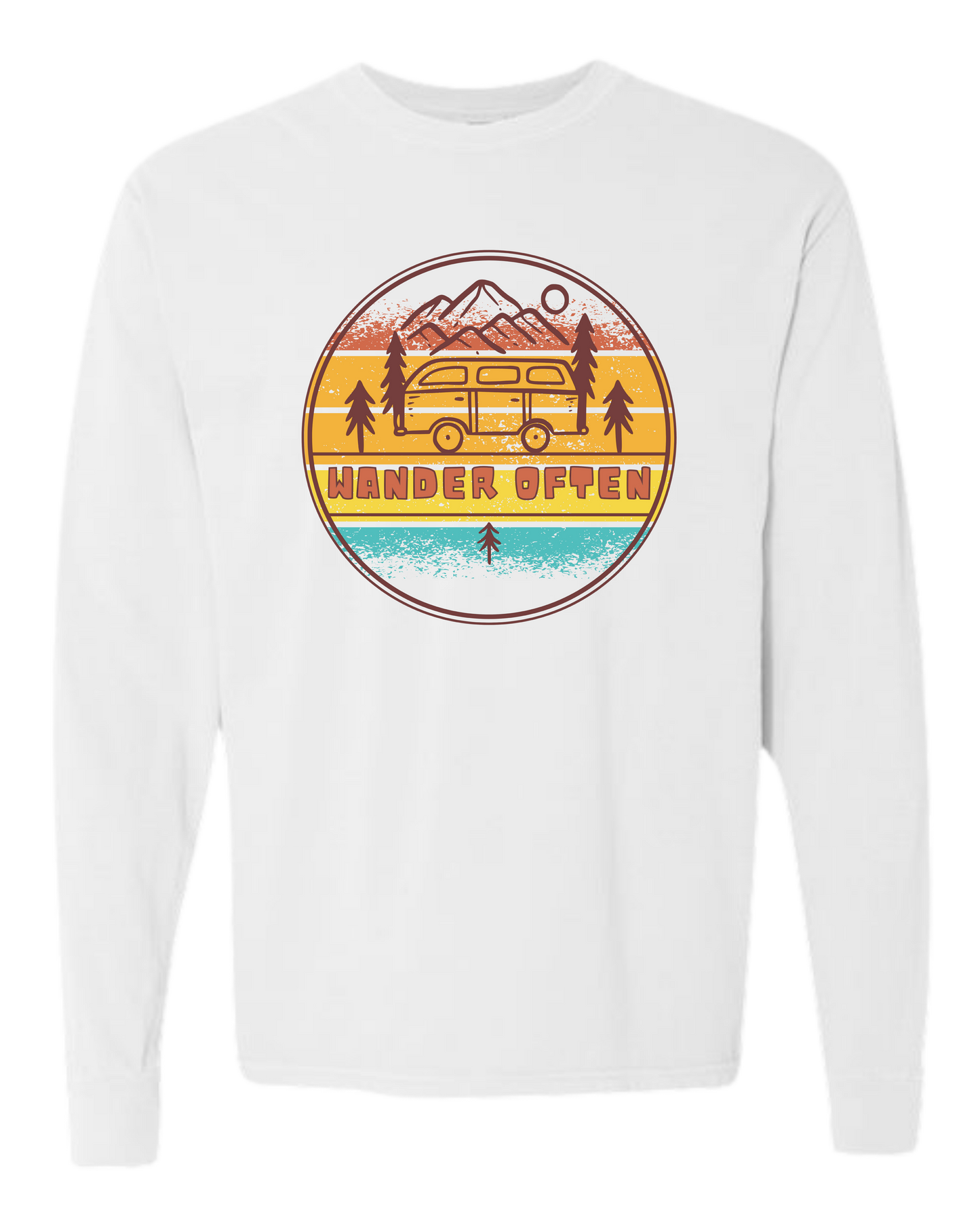 Wander Often - Comfort Colors - Heavyweight Long Sleeve Tee - Neutral Colors