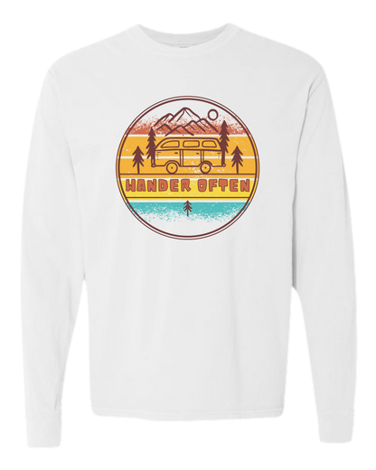 Wander Often - Comfort Colors - Heavyweight Long Sleeve Tee - Neutral Colors