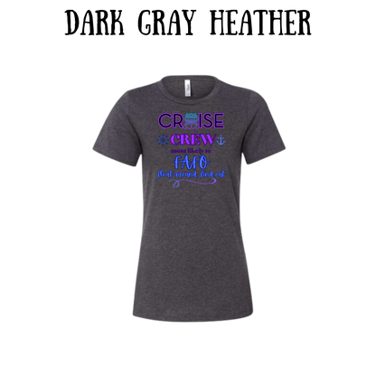 VP - Cruise Crew FAFO - Women's Relaxed Fit Tee - Neutrals