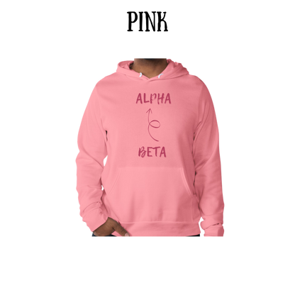 beta to alpha - sponge fleece hoodie - assorted colors