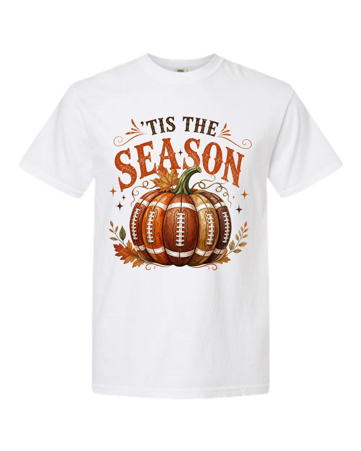 'Tis Football Season - Comfort Colors - Heavyweight Unisex Tee - Neutral Colors