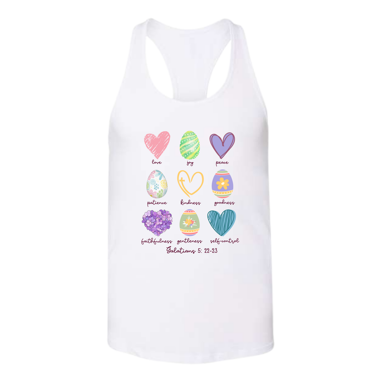 Galatians 5 - Easter - Bella+Canvas - Women's Jersey Racerback Tank