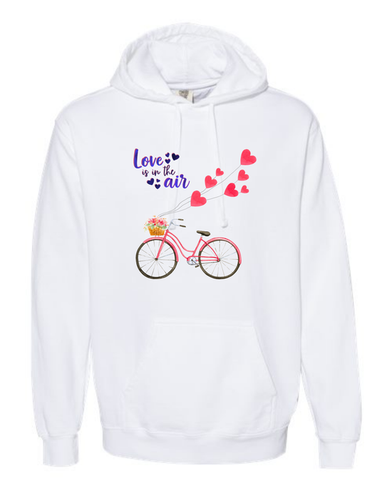 Love is in the Air - Comfort Colors - Hooded Sweatshirt - Assorted Colors