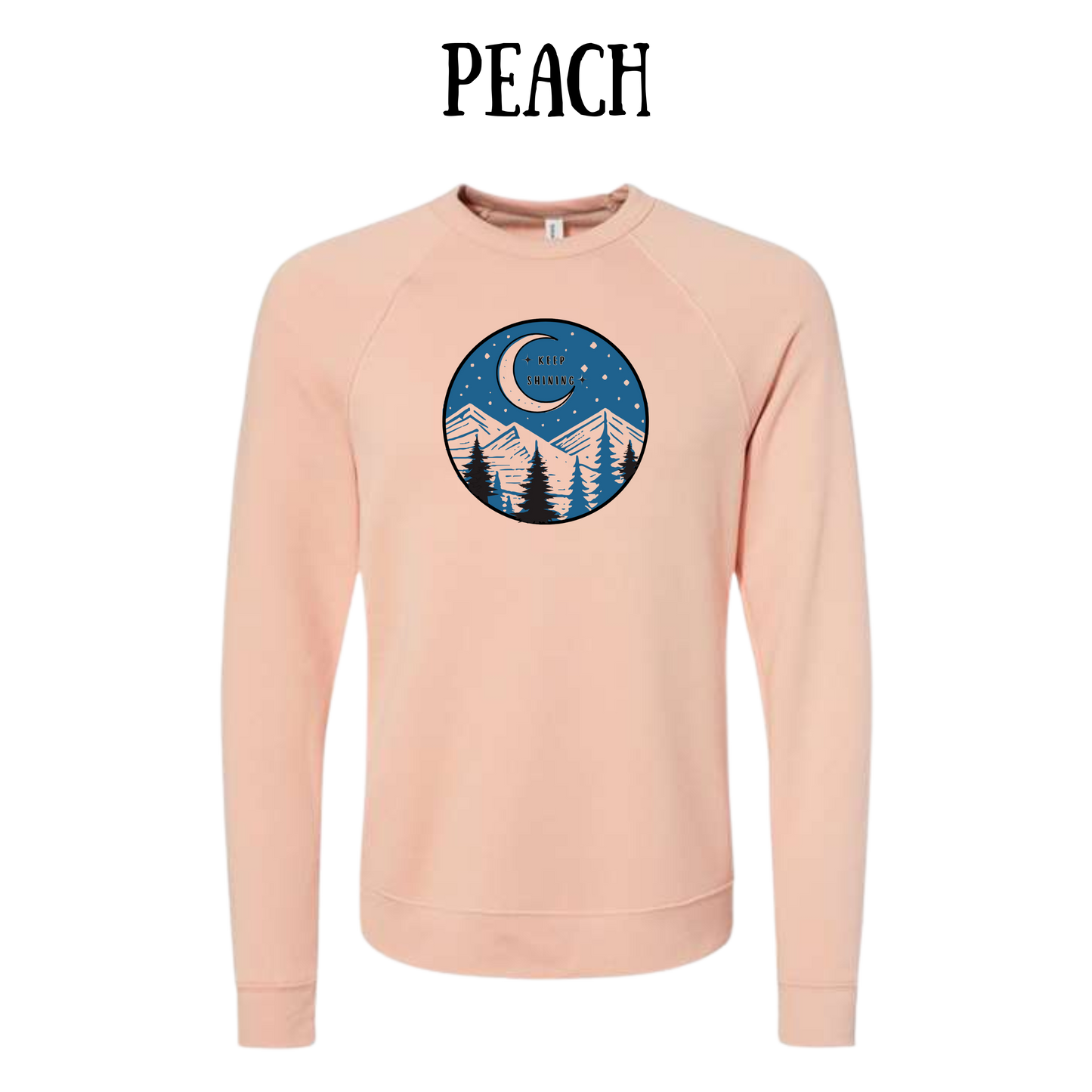 OP - Keep Shining - Sponge Fleece Raglan Sweatshirt - Assorted Colors