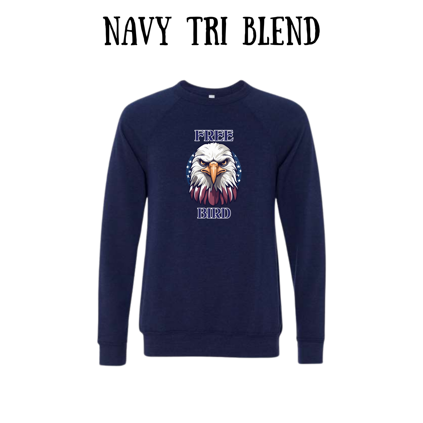 PP - Free Bird - Sponge Fleece Raglan Sweatshirt - Blues, Purples