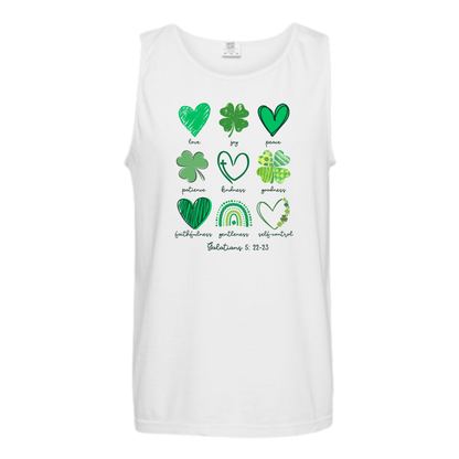 Galatians 5 - St Patrick's Day - Comfort Colors - Unisex Tank - Neutral Colors & Blues