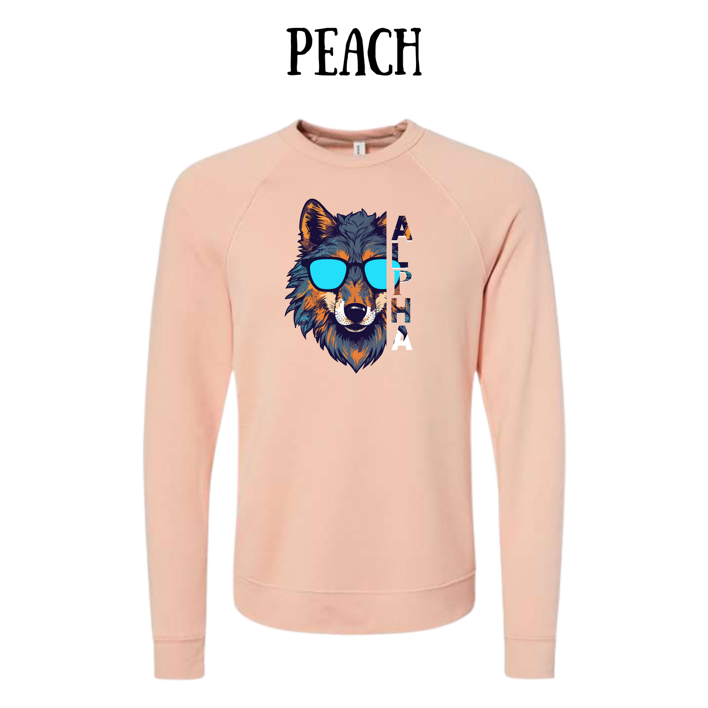 BP - Alpha - Sponge Fleece Raglan Sweatshirt - Assorted Colors