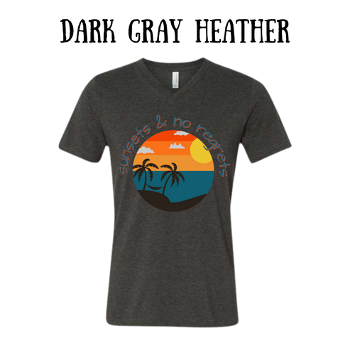 VP - Sunsets & No Regrets - Unisex V-Neck - Neutral Colors
