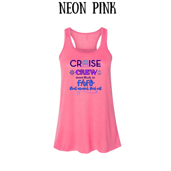 VP - Cruise Crew FAFO - Women's Flowy Racerback Tank