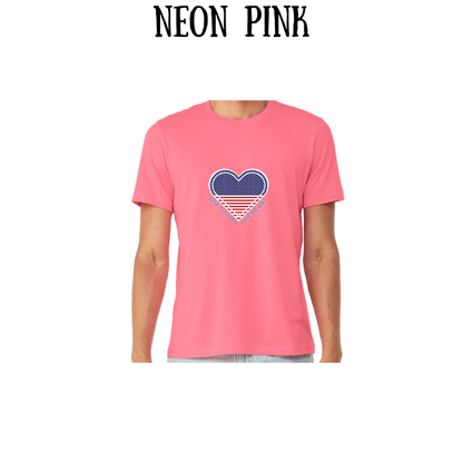 PP - One Nation One Heart - Unisex Tee - Pinks, Purples, Neutrals