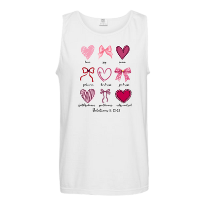 Galatians 5 - Valentines - Comfort Colors - Unisex Tank - Neutral Colors & Blues