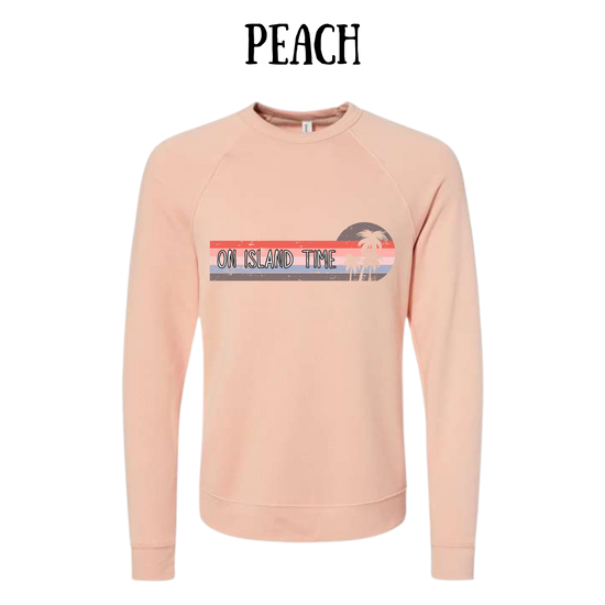 VP - On Island Time - Sponge Fleece Raglan Sweatshirt - Assorted Colors