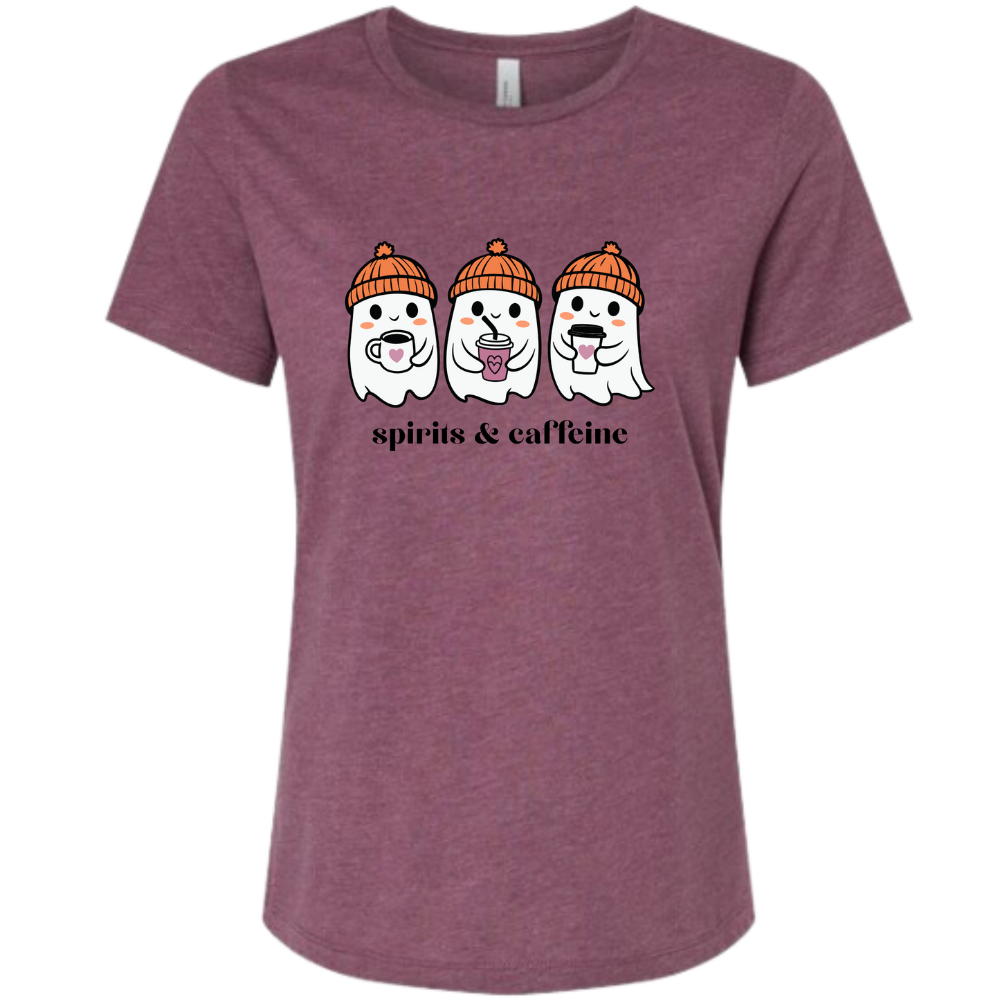 Spirits & Caffeine - Women's Relaxed Fit Tee - Assorted Colors
